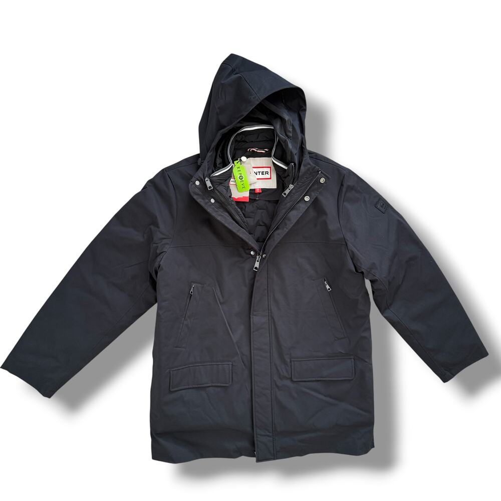 Hunter Mens Birchen Premium 3-in-1 Jacket Size XXL Solid Black